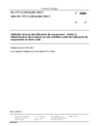 NBN EN 772-5:2016/AC:2017