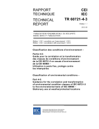 IEC TR 60721-4-3:2001+AMD1:2003 Consolidated