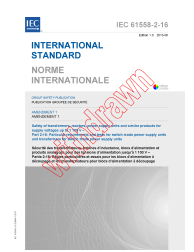 IEC 61558-2-16:2009/AMD1:2013