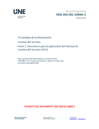 UNE-ISO/IEC 20000-2:2023