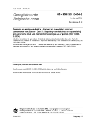 NBN EN ISO 10426-5:2006