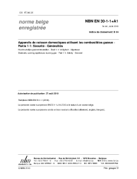 NBN EN 30-1-1+A1:2010