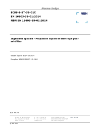 NBN EN 16603-35-01:2014