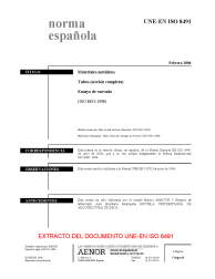 UNE-EN ISO 8491:2006 (R2010)