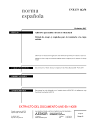 UNE-EN 14256:2007 (R2019)