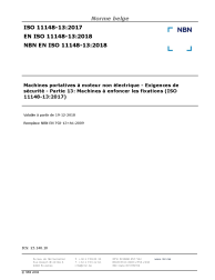 NBN EN ISO 11148-13:2018