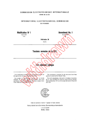 IEC 60038:1975/AMD1:1977