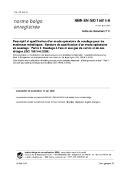 NBN EN ISO 15614-6:2006