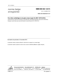 NBN EN ISO 12474:2010