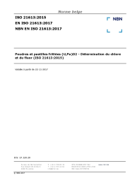 NBN EN ISO 21613:2017