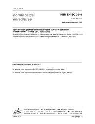 NBN EN ISO 3040:2012