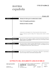 UNE-EN 61386-22:2005