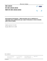 NBN EN ISO 26424:2016