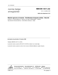 NBN EN 14017+A2:2009