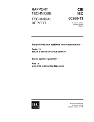 IEC TR 60268-13:1998
