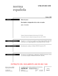 UNE-EN ISO 1530:2003 (R2008)