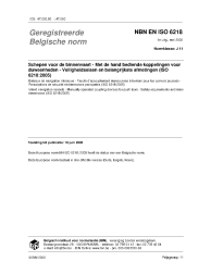 NBN EN ISO 6218:2005
