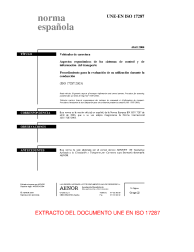 UNE-EN ISO 17287:2004