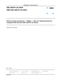 NBN ISO 20474-15:2021