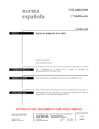 UNE 20434:1999/1M:2006