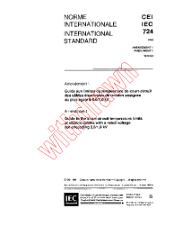 IEC 60724:1984/AMD1:1993