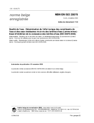 NBN EN ISO 20079:2006