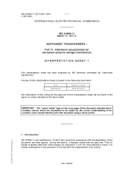 IEC 61869-11:2017/ISH1:2021