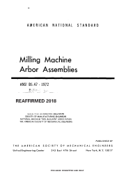 ASME B5.47-1972 (R2018)