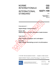 IEC 62271-100:2001/AMD1:2002