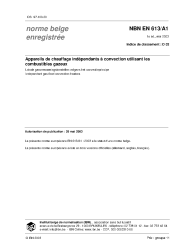 NBN EN 613/A1:2003