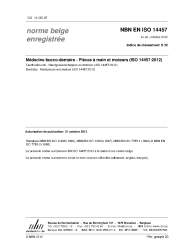 NBN EN ISO 14457:2012