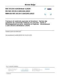 NBN EN ISO 25119-3:2023/A1:2023