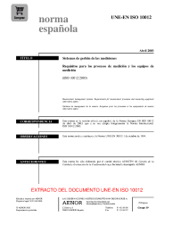 UNE-EN ISO 10012:2003