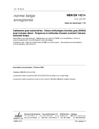 NBN EN 14214:2009