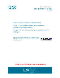 UNE-HD 60364-7-708:2018
