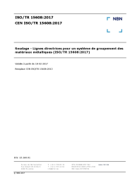 CEN ISO/TR 15608:2017