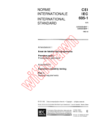 IEC 60605-1:1978/AMD1:1982