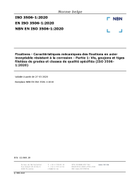 NBN EN ISO 3506-1:2020