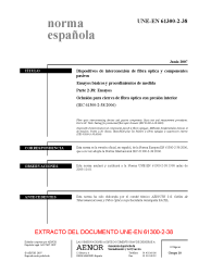 UNE-EN 61300-2-38:2007