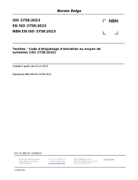 NBN EN ISO 3758:2023