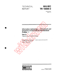 ISO/IEC TR 10000-2:1992