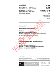 IEC 60947-6-2:1992/AMD1:1997