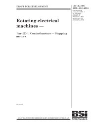 DD CLC/TS 60034-20-1:2004