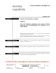 UNE-EN 60335-2-49:2003/A11:2012