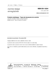 NBN EN 10204:2005