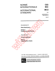 IEC 60086-2:1994/AMD2:1996