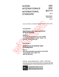 IEC 60317-11:1990/AMD1:1993