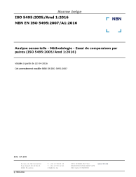 NBN EN ISO 5495:2007/A1:2016
