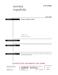 UNE 103406:2006 (R2022)