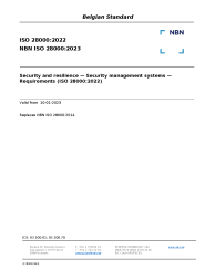 NBN ISO 28000:2023